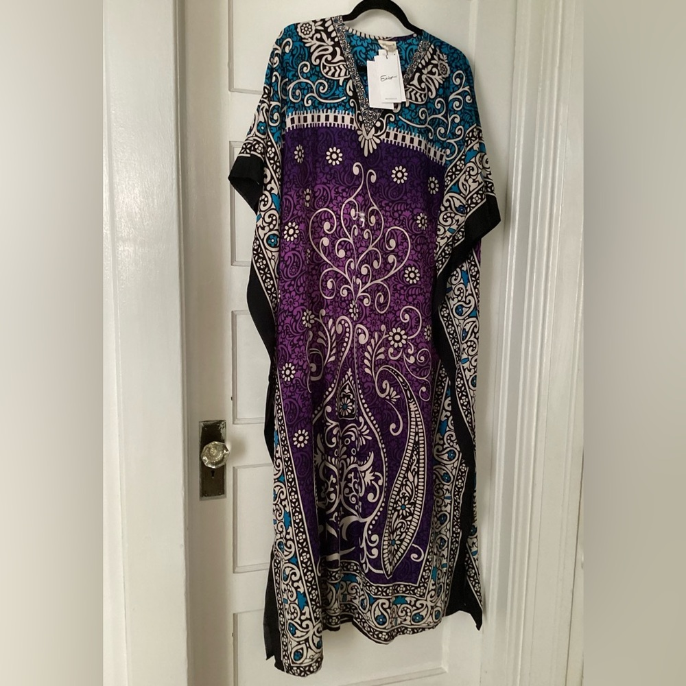 Exist Blue Violet Kaftan, OS, NWT, MSRP $60